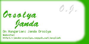 orsolya janda business card